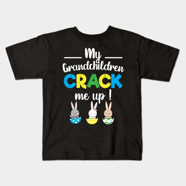 Grandchildren Crack Me Up Kids T-Shirt by FamiLane